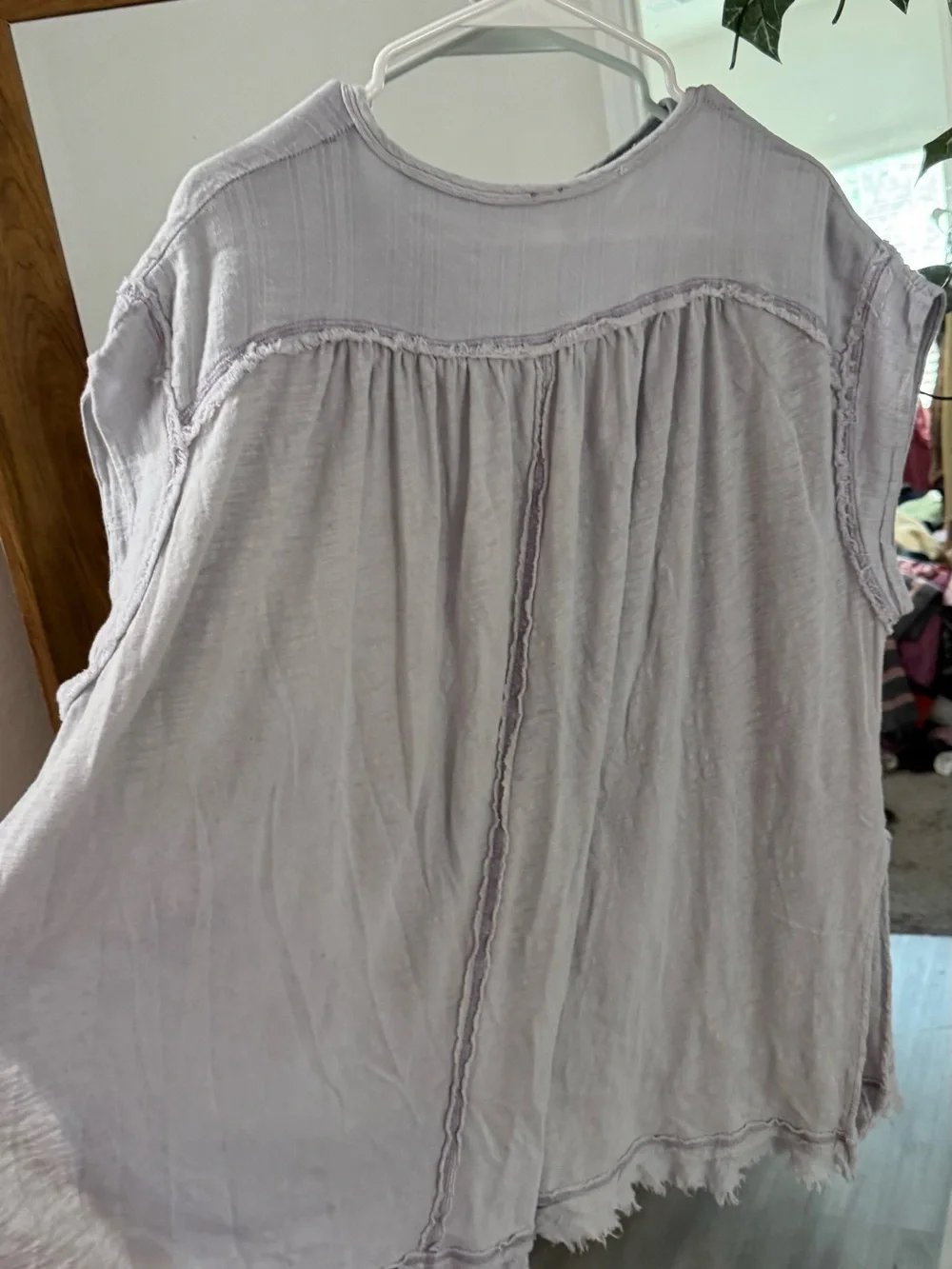 FREE PEOPLE Aster Henley Oversized Top